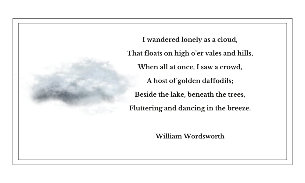 William Wordsworth- Wandered Lonely as a Cloud